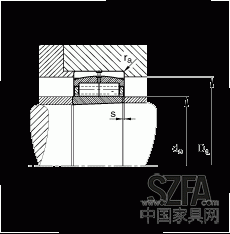 圓柱滾子軸承 F-800485.ZL-K-C5, 特殊軸承，浮動軸承，雙列，錐孔，錐度1:12，可分離，帶保持架